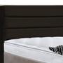 Imagem de Cabeceira Cama Box Casal Super King 195cm Turim Suede Marrom - Belliv Decor