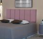 Imagem de Cabeceira Cama Box Dubai/Capri Casal 140 x 55 cm Rosa Suede