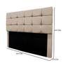 Imagem de Cabeceira Cama Box Estofada King 195 cm Bianca Suede