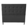 Imagem de Cabeceira Cama Box King 195cm Maya Suede Preto - Sheep Estofados