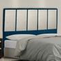 Imagem de Cabeceira Cama Box King Napoli 195 Cm Suede Azul Marinho e Bege Claro