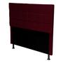 Imagem de Cabeceira Cama Box King Size Londres 1,90 Suede Bordo