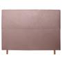 Imagem de Cabeceira Cama Box King Viena 195 Cm Suede Rose