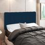 Imagem de Cabeceira Cama Box Painel Casal Queen 160 cm Dubai W01 Suede Azul Marinho - Lyam Decor