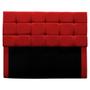 Imagem de Cabeceira Cama Box Queen 160 cm Bianca Suede Vermelho