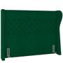 Imagem de Cabeceira Cama Box Queen 160 cm Madrid Bouclê Verde - Lyam Decor