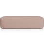 Imagem de Cabeceira Cama Box Queen 160cm Lanna com Puff Recamier Doha W01 Linho Rosê - Lyam Decor