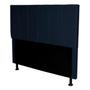 Imagem de Cabeceira Cama Box Queen Size Cuba 1,60 Suede Azul Marinho