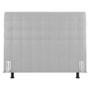 Imagem de Cabeceira Cama Box Solteiro Dahlia 90cm Com Frame Sintético Branco - Desk Design