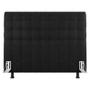 Imagem de Cabeceira Cama Box Solteiro Dahlia 90cm Com Frame Sintético Preto - Desk Design