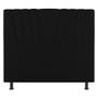 Imagem de Cabeceira Cama Box Solteiro Dublin 100cm Suede Preto - Desk Design