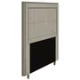 Imagem de Cabeceira Cama Box Solteiro Luxor 90cm com Tachas e Frame Suede Bege - Abmaza