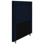 Imagem de Cabeceira Cama Box Solteiro Luxor 90cm com Tachas e Frame Veludo Azul Marinho - Abmaza
