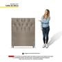 Imagem de Cabeceira Cama Box Solteiro Madrid 90cm Suede Bege - Abmaza