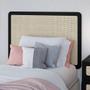 Imagem de Cabeceira Cama Box Solteiro Painel Com Telinha 90cm Moss A03 Nero - Lyam Decor