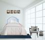 Imagem de Cabeceira Cama Box Solteiro Provençal com Tachas Branco
