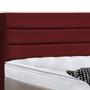 Imagem de Cabeceira Cama Casal Box Queen 160cm Turim Suede Vermelho - Havai SA Móveis