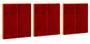Imagem de Cabeceira Cama Casal King Size Modulo 1,95 Itália Estofada Suspensa - Vermelho Suede