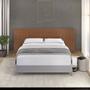 Imagem de Cabeceira Cama de Casal com Ripado 2,50 x 1,05 Carrara Freijo - ÉdeCasaMóveis