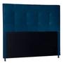 Imagem de Cabeceira Cama de Solteiro 90cm Estofada Quarto Box Com Pés Suede material sintético