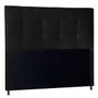 Imagem de Cabeceira Cama de Solteiro 90cm Estofada Quarto Box Com Pés Suede material sintético