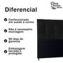 Imagem de Cabeceira Cama de Solteiro 90cm Estofada Quarto Box Com Pés Suede material sintético