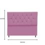 Imagem de Cabeceira Cama Estofada Box Queen 160 cm Aurora Suede Rosa