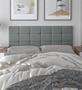 Imagem de Cabeceira Cama Estofada Para Cama de Casal Bia Requinte Luxo Wood Calipha Intense Classic 1,40 Cinza