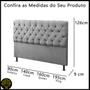 Imagem de Cabeceira Cama Queen Size Casal Box Estofada 1,6m Quarto Suede Sofia