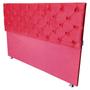 Imagem de Cabeceira Capitonê Vermelho Suede Liso King 195 X 120