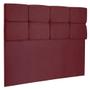 Imagem de Cabeceira Casal 140cm Nina Suede Marsala SLK Decor