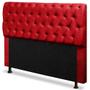 Imagem de Cabeceira Casal 140cm Para Cama Box Paris Suede Vermelho - DS Estofados
