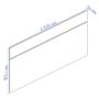 Imagem de Cabeceira Casal 150cm em MDF Select Belmax
