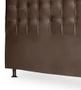 Imagem de Cabeceira Casal Ana 140cm Suede Marron  FdECOR