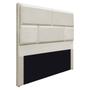 Imagem de Cabeceira Casal Brick P02 140 cm para cama Box Linho - ADJ Decor