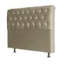 Imagem de Cabeceira Casal Emilia 140 cm Taupe Suede  IDF Decor