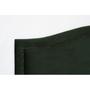 Imagem de Cabeceira Casal Estofada para Cama Box Curva Luxo com Tachas 140x60cm Verde/Fumê