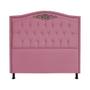 Imagem de Cabeceira Casal King 195cm Para Cama Box Greta Suede Rosa - DS Estofados