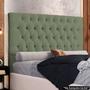 Imagem de Cabeceira Casal Queen Cama Box 160cm Cristal C16 Bouclê Verde Oliva - Mpozenato