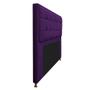 Imagem de Cabeceira Copenhague 140 cm Casal Suede Roxo - Doce Sonho Móveis