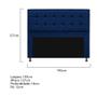 Imagem de Cabeceira Copenhague 195 cm King Size Suede Azul Marinho AM Decor