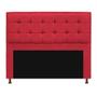 Imagem de Cabeceira Copenhague 195 cm King Size Suede Vermelho - ADJ Decor