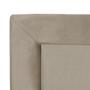 Imagem de Cabeceira de Cama Box Casal 138 cm Alice Larhome Suede Veludo Marrom claro