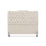 Cabeceira de Cama Box Casal 140 cm Dunas - Veludo Bege - Mallu Estofados Imagem de Cabeceira de Cama Box Casal 140 cm Dunas - Veludo Bege