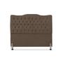 Cabeceira de Cama Box Casal 140 cm Dunas - Veludo Marrom - Mallu Estofados Imagem de Cabeceira de Cama Box Casal 140 cm Dunas - Veludo Marrom