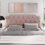 Imagem de Cabeceira de Cama Box Casal Suede Rose Nicole