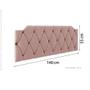 Imagem de Cabeceira de Cama Box Casal Suede Rose Nicole