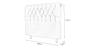 Imagem de Cabeceira De Cama Box Emilia Solteiro 90cm X 118cm Suede Marrom Mz Decor