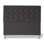 Imagem de Cabeceira De Cama Box Estofada Berlim Casal 140 cm Suede Grafite Ec Móveis