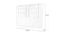 Imagem de Cabeceira De Cama Box Isa Solteiro 90cm X 106cm Couro Branco Ms Decor